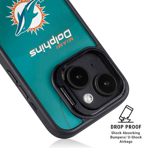 NFL Miami Dolphins Team Jersey iPhone 15 Kickstand Case