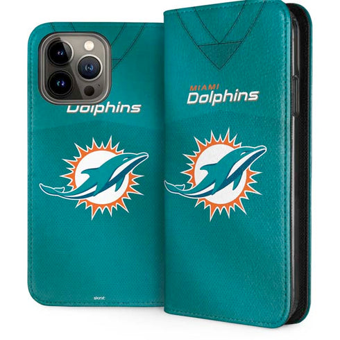 NFL Miami Dolphins Team Jersey iPhone 15 Pro Max Folio Case
