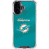 NFL Miami Dolphins Team Jersey iPhone 16 Plus Clear Case