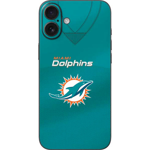NFL Miami Dolphins Team Jersey iPhone 16 Plus Skin