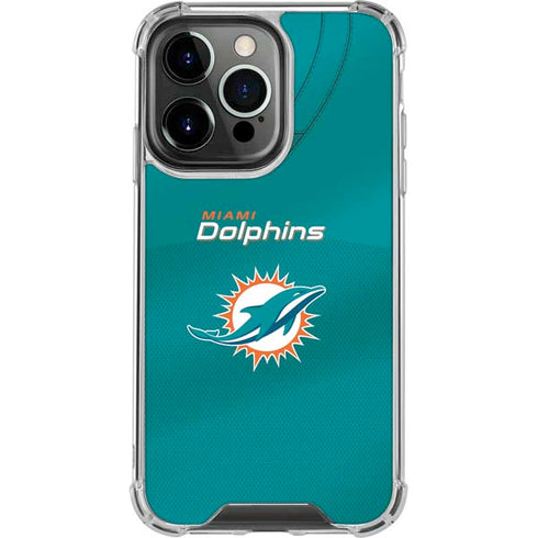 NFL Miami Dolphins Team Jersey iPhone 16 Pro Max Clear Case