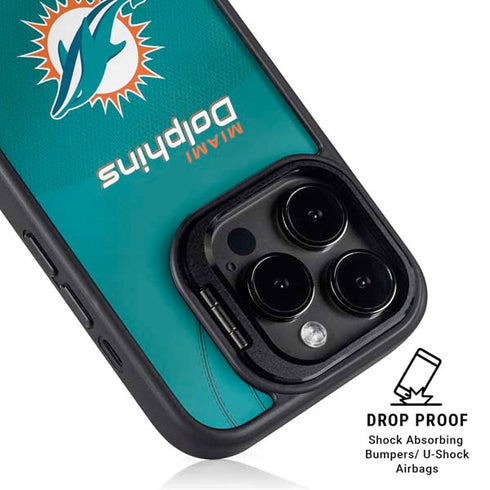 NFL Miami Dolphins Team Jersey iPhone 16 Pro Max Kickstand Case