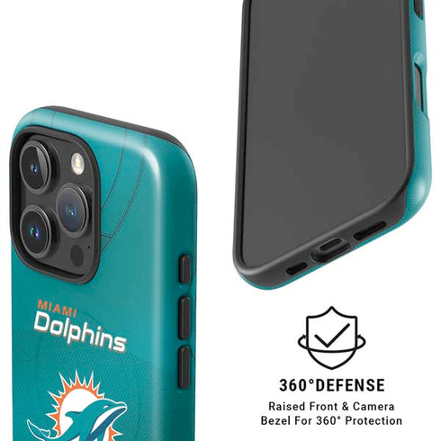 NFL Miami Dolphins Team Jersey iPhone 16 Pro Max Magsafe Impact Case