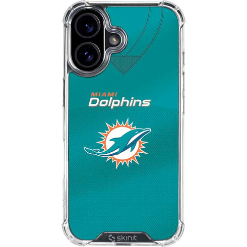 NFL Miami Dolphins Team Jersey iPhone 17 Clear Case
