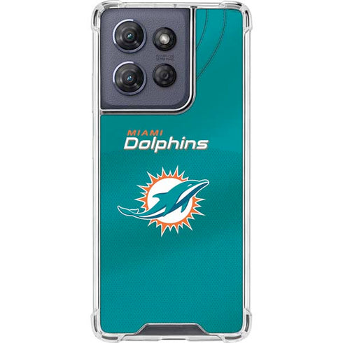 NFL Miami Dolphins Team Jersey Moto G Power 5G (2025) Clear Case