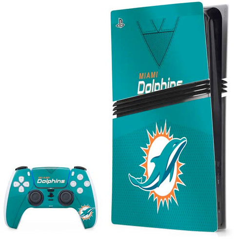 NFL Miami Dolphins Team Jersey PS5 Pro Bundle Skin