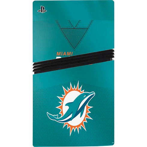 NFL Miami Dolphins Team Jersey PS5 Pro Console Skin