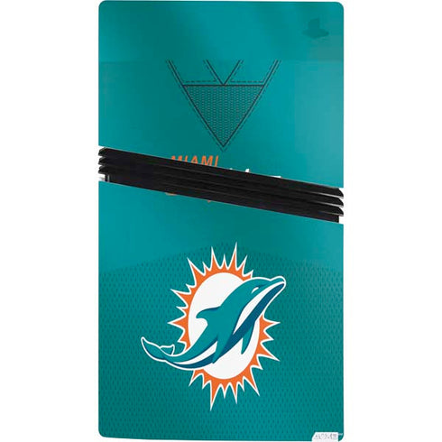 NFL Miami Dolphins Team Jersey PS5 Pro Console Skin
