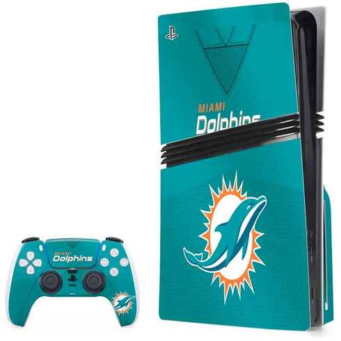NFL Miami Dolphins Team Jersey PlayStation PS5 Skins