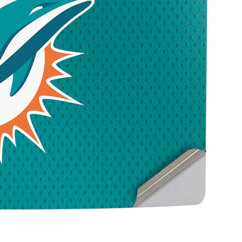 NFL Miami Dolphins Team Jersey PS5 Pro Disk Console Skin