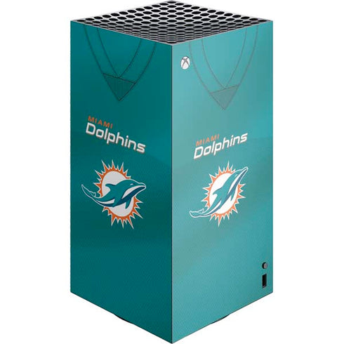 NFL Miami Dolphins Team Jersey XBox Series X Digital Edition Console Skin