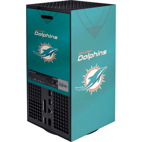 NFL Miami Dolphins Team Jersey XBox Series X Digital Edition Console Skin
