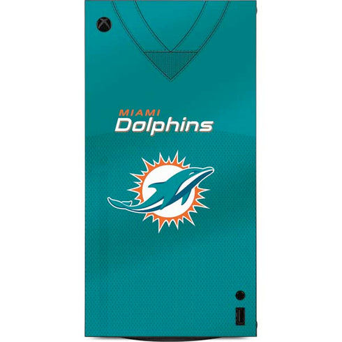 NFL Miami Dolphins Team Jersey XBox Series X Digital Edition Console Skin