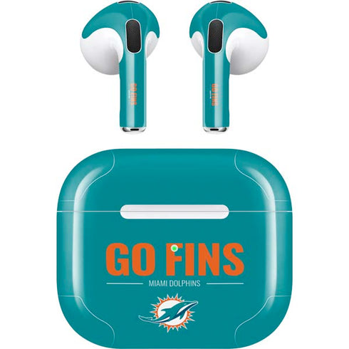 NFL Miami Dolphins Team Motto Apple AirPods (3rd Gen 2021) Skin