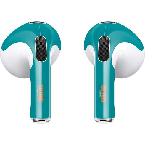 NFL Miami Dolphins Team Motto Apple AirPods (3rd Gen 2021) Skin