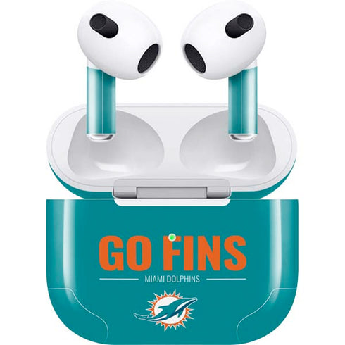 NFL Miami Dolphins Team Motto Apple AirPods (3rd Gen 2021) Skin