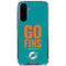 NFL Miami Dolphins Team Motto Galaxy A36 5G Clear Case