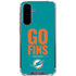 NFL Miami Dolphins Team Motto Galaxy A36 5G Clear Case