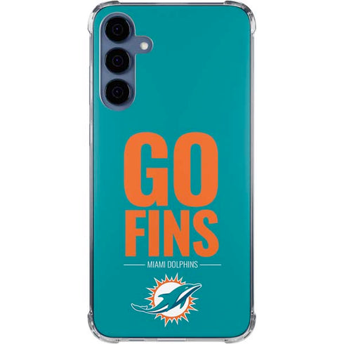 NFL Miami Dolphins Team Motto Galaxy A55 5G Clear Case