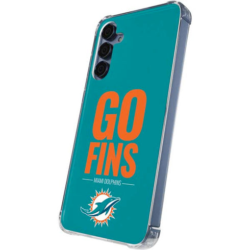 NFL Miami Dolphins Team Motto Galaxy A55 5G Clear Case