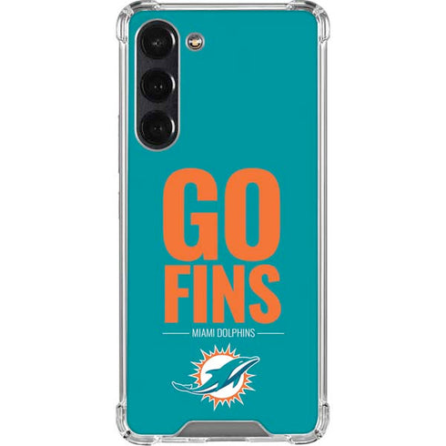 NFL Miami Dolphins Team Motto Galaxy S24 FE Clear Case