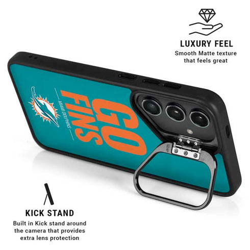 NFL Miami Dolphins Team Motto Galaxy S25 Kickstand Case