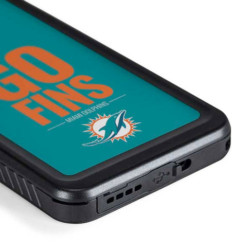 NFL Miami Dolphins Team Motto Galaxy S24 Plus Waterproof Case