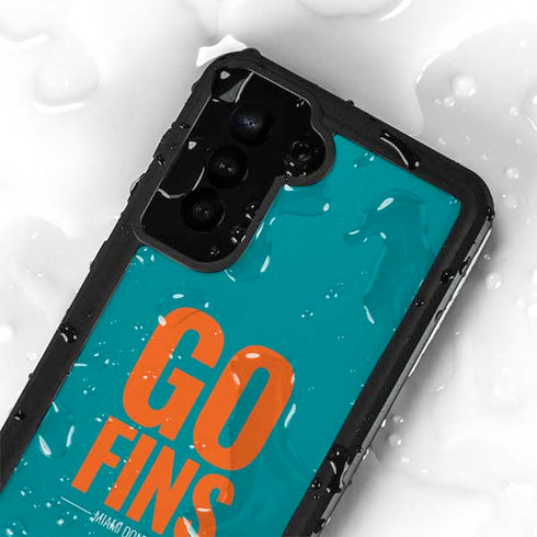 NFL Miami Dolphins Team Motto Galaxy S24 Plus Waterproof Case