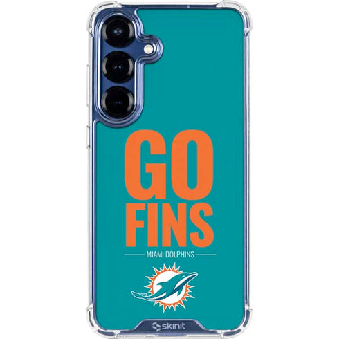 NFL Miami Dolphins Team Motto Galaxy S25 Plus Clear Case