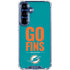 NFL Miami Dolphins Team Motto Galaxy S25 Plus Clear Case
