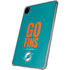 NFL Miami Dolphins Team Motto iPad Pro 11in (2024) Clear Case