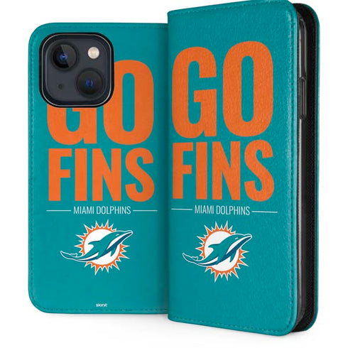 NFL Miami Dolphins Team Motto iPhone 14 Plus Folio Case