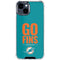 NFL Miami Dolphins Team Motto iPhone 15 Clear Case
