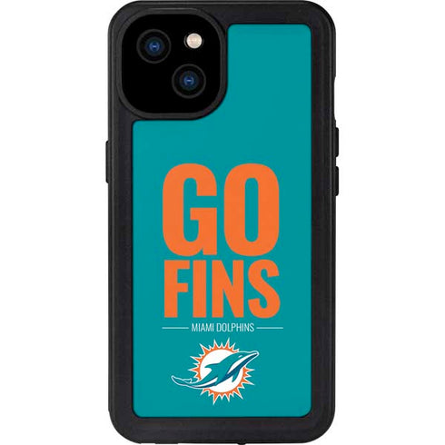 NFL Miami Dolphins Team Motto iPhone 15 Plus Waterproof Case