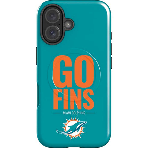 NFL Miami Dolphins Team Motto iPhone 16 Magsafe Impact Case