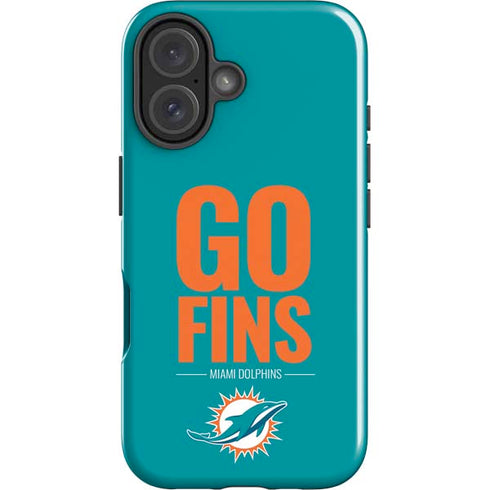 NFL Miami Dolphins Team Motto iPhone 16 Plus Impact Case