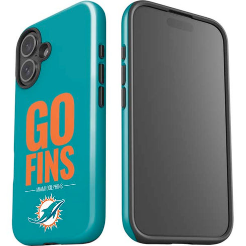 NFL Miami Dolphins Team Motto iPhone 16 Plus Impact Case