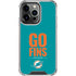 NFL Miami Dolphins Team Motto iPhone 16 Pro Clear Case