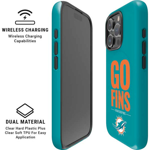NFL Miami Dolphins Team Motto iPhone 16 Pro Magsafe Impact Case