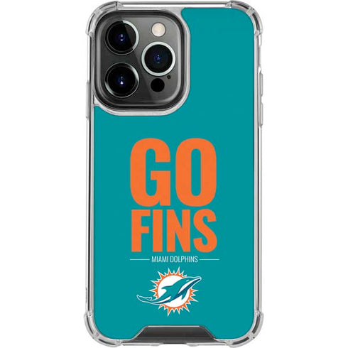 NFL Miami Dolphins Team Motto iPhone 16 Pro Max Clear Case