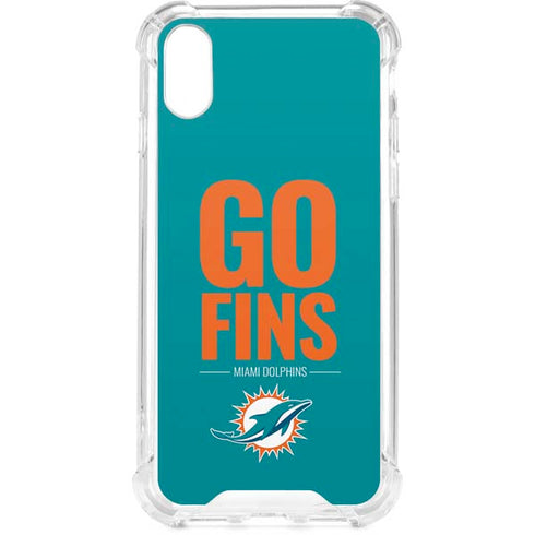 NFL Miami Dolphins Team Motto iPhone XS Clear Case