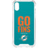 NFL Miami Dolphins Team Motto iPhone XS Clear Case