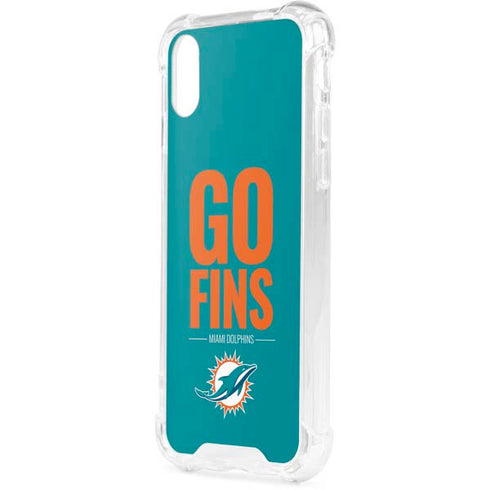 NFL Miami Dolphins Team Motto iPhone XS Clear Case