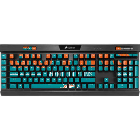 NFL Miami Dolphins Team Motto K95 RGB PLATINUM Mechanical Gaming Keyboard Skin