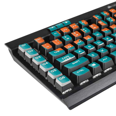NFL Miami Dolphins Team Motto K95 RGB PLATINUM Mechanical Gaming Keyboard Skin