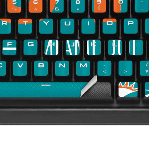 NFL Miami Dolphins Team Motto K95 RGB PLATINUM Mechanical Gaming Keyboard Skin