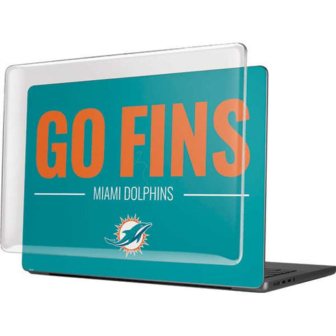 NFL Miami Dolphins Team Motto MacBook Pro 14in (2021-24) Case plus Skin