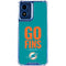 NFL Miami Dolphins Team Motto Moto G 5G (2024) Clear Case