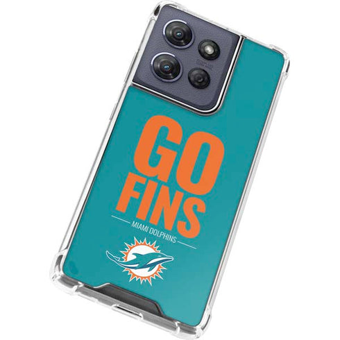 NFL Miami Dolphins Team Motto Moto G Stylus 5G (2025) Clear Case