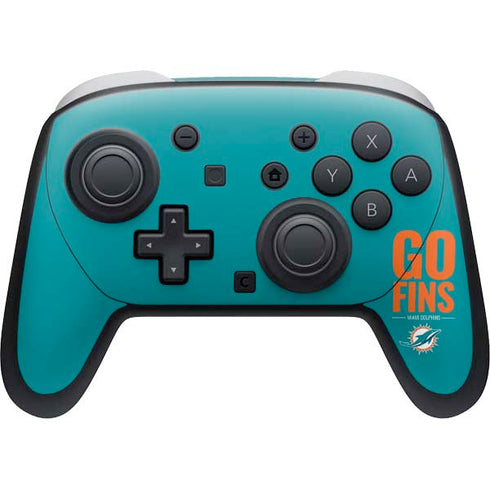 NFL Miami Dolphins Team Motto Nintendo Switch 2 (2025) Pro Controller Skin